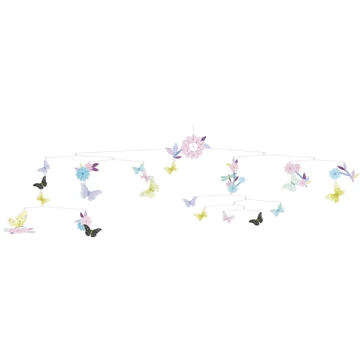 Szélmobil függődísz - Pillangó forgatag - Butterfly twirl - Djeco