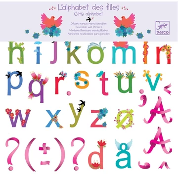 Falmatrica - Betűkészlet lányoknak - Girls alphabet - Djeco