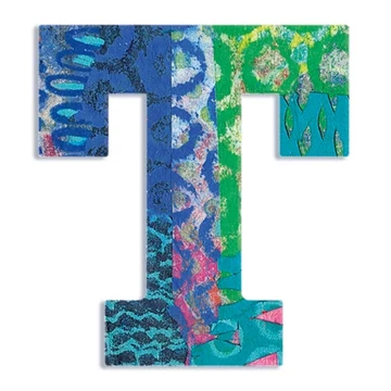 Dekorbetű - T - Peacock letter - Djeco