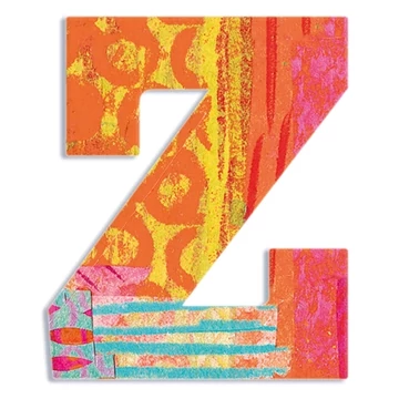Dekorbetű - Z - Peacock letter - Djeco