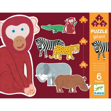 Óriás puzzle - Henri és barátai - Henri & friends - Djeco