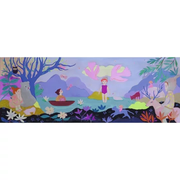 Művész puzzle - Gyermeki séta, 200 db-os - Children's walk - Djeco