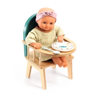 Babaetetés - Etetőszék játékbabáknak - Baby chair - Djeco