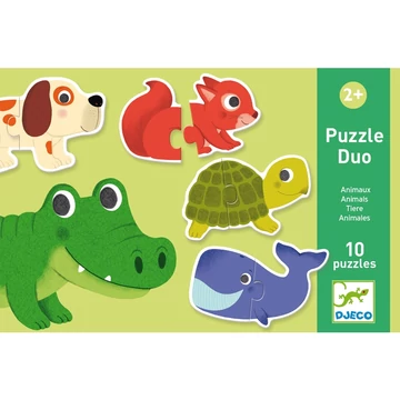 Párosító puzzle- Állatos - Animals - Djeco