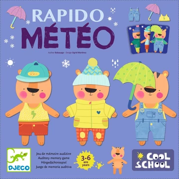 Társasjáték - Öltözz Teó! - Rapido Meteo - Djeco