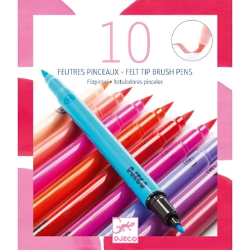 Ecsetfilc készlet - 10 édes szín - Sweet colors - Djeco