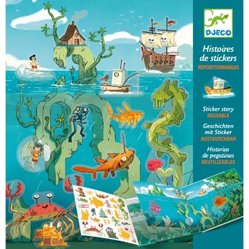 Matricás meseszövés - Kalandok a tengeren - Adventures at sea - Djeco