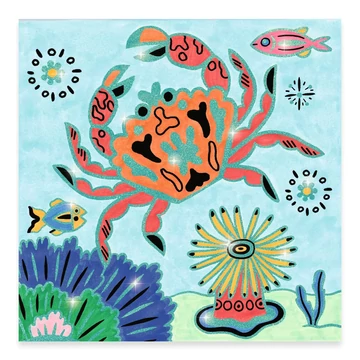Csillámló színezők - Tenger mélyén - Under the sea - Djeco