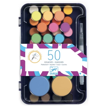 Korongos gouache festék - Művész paletta - Artist’s palette - Djeco