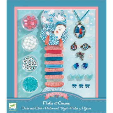 Ékszerkészító készlet - Gyöngyök és madarak - Pearls and birds - Djeco