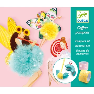 Pompom készítő - Pompom tündérek - Fairy Pompoms - Djeco