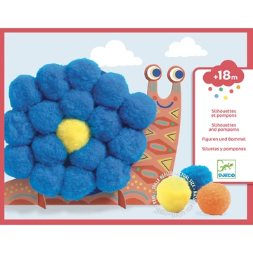 Pompom-kép készítő - Óriás pompom állatok - Fluffy animals - Djeco