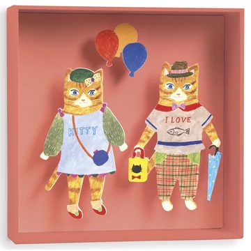 Cats balloon - 18,5x18,5x4cm