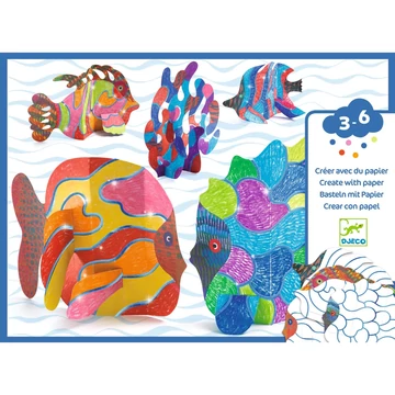 Színező készlet - A hullámok alatt - Under the waves - Djeco