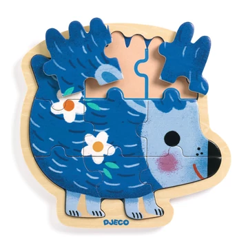 Fa puzzle - Süni, 9 db-os - Puzzlo Kipic - Djeco