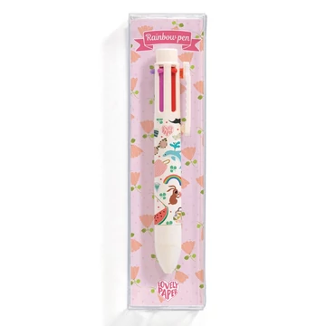 6 színű golyóstoll - Tinou rainbow pen (6 colors) - Djeco
