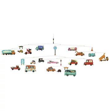 Szélmobil függődísz - Közlekedés - Traffic - Djeco