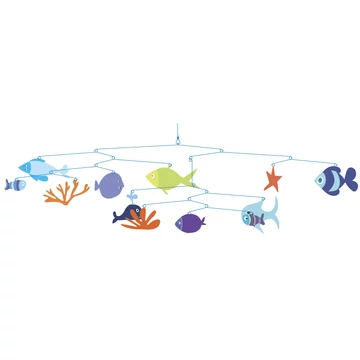 Szélmobil függődísz - A tenger világa - Marine world - Djeco