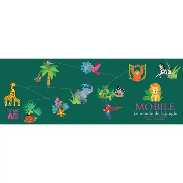 Szélmobil függődísz - A dzsungel világa - The jungle world - Djeco