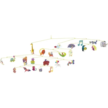 Szélmobil függődísz - Állatok farsangja - Carnival of animals - Djeco