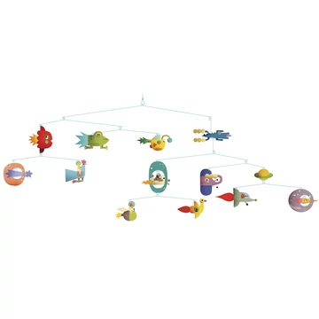 Szélmobil függődísz - Űrjárművek - Space vehicles (FSC) - Djeco