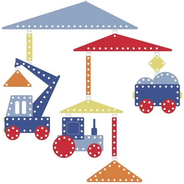 Szélmobil függődísz - Építkezés - Construction - Djeco