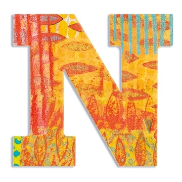 Dekorbetű - N - Peacock letter - Djeco
