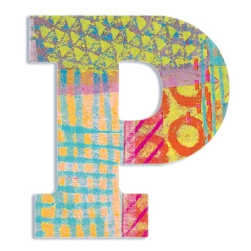 Dekorbetű - P - Peacock letter - Djeco