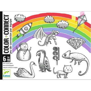 Kártyajáték - Színes kapcsolatok! - Color connect - Djeco