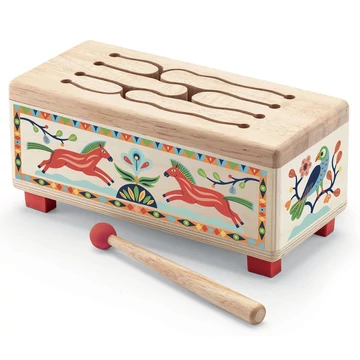 Játékhangszer - Odúdob - Wooden Drum - Dejeco