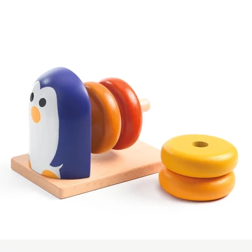 Formaillesztő - Pingvin 4 kerékkel - Penguin Basic  - Djeco