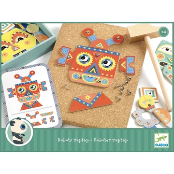Kalapálós játék - Kip-kop robot - Tap tap Robots - Djeco
