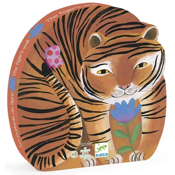 Formadobozos puzzle - A tigris sétája - The tiger's walk - Djeco