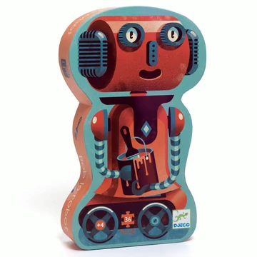 Formadobozos puzzle - Bob the robot 36 pcs - Djeco