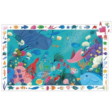 Megfigyeltető puzzle - Tengerben, 54 db-os - Aquatic - Djeco