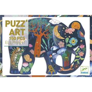 Művész puzzle - Elefánt, 150 db-os - Djeco