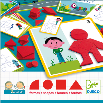 Fejlesztő játék - Alakzatok és formák - Eduludo Shapes - Djeco