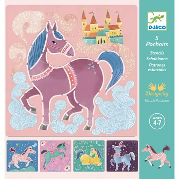 Rajzsablonok - Lovak - Horses - Djeco