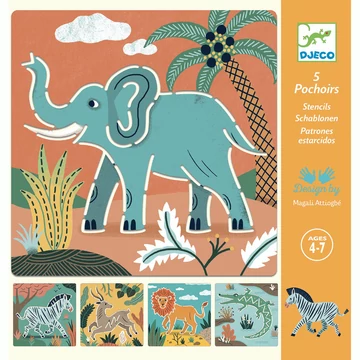 Rajzsablonok - Vadállatok - Wild animals - Djeco