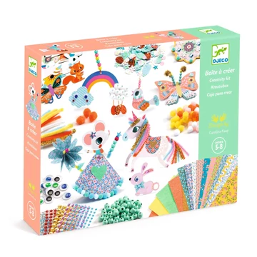 Kollázs műhely - Kreatív alkatrészek készlete - Creativity kit - Djeco