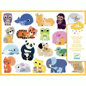 Matricák - Összetartozás - Coloured stickers mums and babies - Djeco