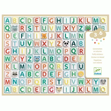 Matricák - Betűk - Alphabet stickers - Djeco