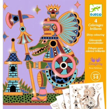 Csillámló színezők - Állatharcosok - Animal warriors - Djeco