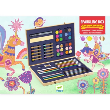 Kreatív eszközök - Festő és rajz készlet - Sparkling box of colours - Djeco