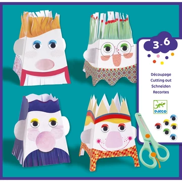 Kreatív műhely - Nyissz-nyissz formák - Snip snip, characters - Djeco