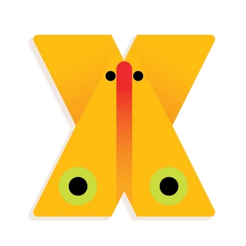 Állatdekor betű - X - Graphic animal letter - Djeco
