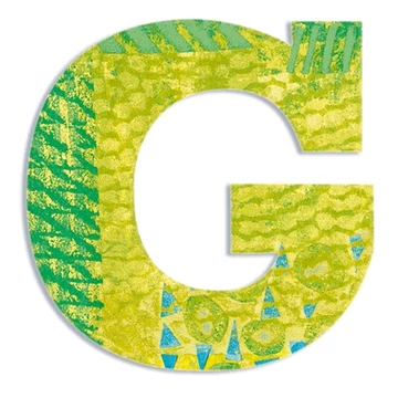 Dekorbetű - G - Peacock letter - Djeco