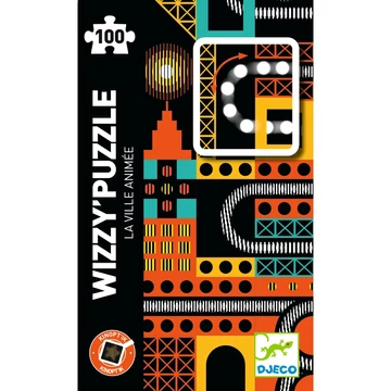 Optikai puzzle - Városi nyüzsgés, 100 db-os - The lively city - Djeco