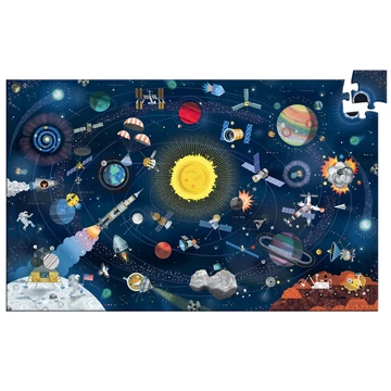 Megfigyeltető puzzle - A világűr, 200 db-os - The space + booklet - Djeco