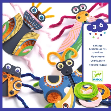 Fűzős játék - MegLepkés - Yarn bugs - Djeco